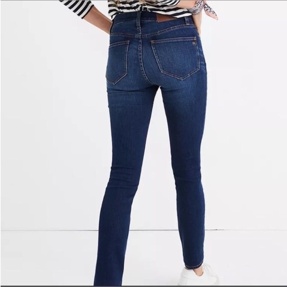 Madewell 10” High Rise Skinny Jeans Blue Like New - Picture 1 of 13